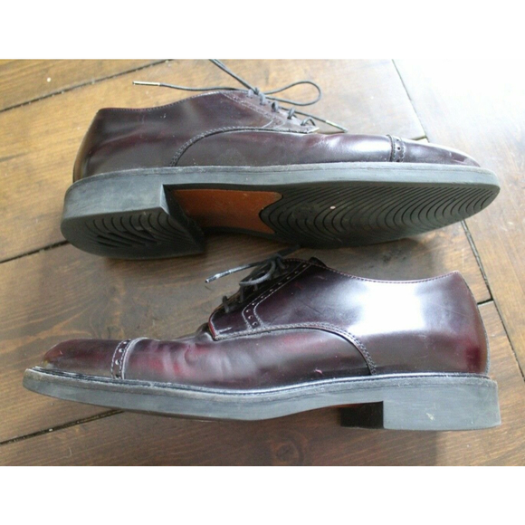 Johnston Murphy Signature Series Burgundy Leather Brogue Shoes Size 8.5 main image 8